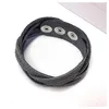 Edelschmiede925 graues Lederarmband mit Druckknopf Produktbild-Vorschau 2