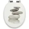 WC Sitz STONES Weiß Toilettensitz Softclose MDF Produktbild-Vorschau 3
