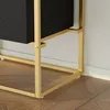 Sideboard mit 4 Schubladen und Glasplatte, Metallrahmen in Produktbild-Vorschau 5