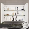 Armadio a specchio per bagno con illuminazione 80x16x60cm Anteprima dell’immagine prodotto 6