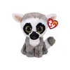 TY Beanie Boos Linus, Spielzeug-Lemur, Schwarz, Braun, Produktbild-Vorschau 1