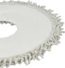 Close-up view of a round microfiber mop pad with fringed edges. Produktbild-Vorschau