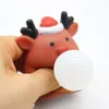 Squeeze Toy Père Noël Snowman Elan Squishes Jouets doux TPR Voir les images du produit 3