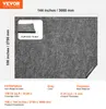 A product image showing a large piece of gray felt material with dimensions and thickness indicated. Anteprima dell’immagine prodotto
