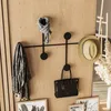 CALICOSY – wieszak ścienny z 6 haczykami z czarnego metalu, Podgląd zdjęcia produktu 9