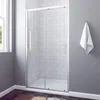 Schiebetür Dusche 150x185cm Duschwand Nischentür Produktbild-Vorschau 1