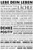 Lebe Dein Leben - Motivational Kunstdruck 2 - Poster Druck Produktbild-Vorschau 1