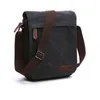 INF Športová crossbody kabelka z plátna a kože čierna Náhľad obrázku produktu 2