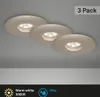 LED Einbauleuchten 3er Set IP44 1,8 W 3000K silber Produktbild-Vorschau 2