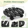 Faziango 4X WPC Pflanzenroller 30cm, Blumenroller Tragkraft Produktbild-Vorschau 2