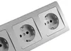 ChiliTec 23064 DELPHI Set 3 Steckdosen + 3-fach Rahmen Produktbild-Vorschau 2