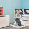 Bandits & Angels Schaukelpferd Weiß Blau mit abnehmbarer Produktbild-Vorschau 2