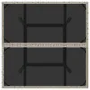 vidaXL Gartentisch mit Glasplatte Hellgrau 80x80x75 cm Poly Produktbild-Vorschau 8