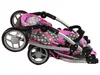 Leantoys Puppenwagen 2 in 1 Tragetasche rosa Sterne Produktbild-Vorschau 14