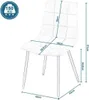 EUGAD 4 x Esszimmerstühle, Polsterstuhl, mit Samtbezug, Produktbild-Vorschau 3