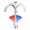 Auralum Niederdruck Wasserhahn Bad, 360° drehbare Produktbild-Vorschau 4