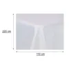 Tischdecke Leinenoptik Weiß 110 x 220 cm eckig Lotuseffekt Produktbild-Vorschau 3