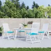 vidaXL Gartenstuhl-Kissen 4 Stk. Türkis 50x50x4 cm Stoff Produktbild-Vorschau 2
