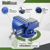 Schraubstock parallel 360° drehbar mit Amboss für Werkbank Produktbild-Vorschau 5