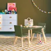sweeek - Quadratischer Kindertisch mit 2 Stühlen, Beine aus Produktbild-Vorschau 5