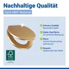 WENKO WC-Sitz Mod. Aldeno Gold matt, aus MDF Produktbild-Vorschau 5