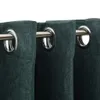 Tende Oscuranti Effetto Lino con Occhielli 2 pz Verdi Anteprima dell’immagine prodotto 3