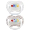 Canpol babies Silikon Schnuller symmetrisch LoveMum&Dad 0-6 Produktbild-Vorschau 1