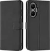 A black book-style phone case for a Xiaomi Poco F7 is shown from two angles. Anteprima dell’immagine prodotto