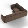 Dekoria Bezug für Norsborg 5-Sitzer Ecksofa, braun, Produktbild-Vorschau 2