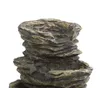 Dehner Gartenbrunnen Roccia, warmweiße LED Beleuchtung, Produktbild-Vorschau 3