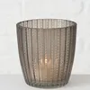 LS-LebenStil Teelichthalter Glas Grau, 7 cm Höhe, 7 cm Produktbild-Vorschau 6