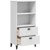 The Living Store Bücherschrank VIKEN Weiß 60x35x123 cm Produktbild-Vorschau 6
