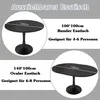 OKWISH Table À Manger Extensible - Ovale Avec Plateau Voir les images du produit 3