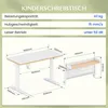 Elektricky výškově nastavitelný dětský psací stůl Náhled obrázku produktu 7