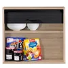 A kitchen cabinet with shelves displaying food items. Produktbild-Vorschau