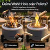 Rauchfreie Edelstahl Feuerschale Ø56cm Raucharm Produktbild-Vorschau 5