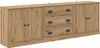 vidaXL Příborníky 3 ks Artisan dub 210 x 35,5 x 67,5 cm Náhled obrázku produktu 2