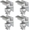 4x Endklemme Klickfix silber 30-40mm Solarmodul Halterung Produktbild-Vorschau 1