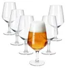 6x Carré Bierglas 400ml mit Fuß Biergläser klar 0,4L aus Produktbild-Vorschau 1