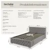 tectake® Polsterbett Venice in Samtoptik mit Steppmuster Produktbild-Vorschau 5