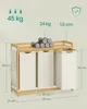 Koš na prádlo se 3 přihrádkami, bambus, koš na prádlo 150 Náhled obrázku produktu 6