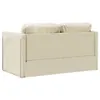 Bodensofa mit Schlaffunktion Creme 112x174x55 cm Kunstleder Produktbild-Vorschau 8