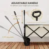 Diagram showing the adjustable handle features of a garden wagon. Produktbild-Vorschau
