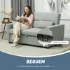 HOMCOM Schlafsofa, 2-Sitzer Sofa mit Schlaffunktion, Produktbild-Vorschau 4