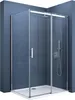 doporro Box Doccia Angolare con Porta Scorrevole Vetro 8 mm Anteprima dell’immagine prodotto 1