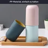 4er Set Zahnputzbecher Kunststoff 330ml matt Produktbild-Vorschau 4