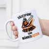 Sägespäne sind Männerglitzer Kettensäge Tasse Weiß Produktbild-Vorschau 4