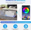 okwish Couchtisch Rechteckig, LED-Hochglanz Beistelltisch Produktbild-Vorschau 3