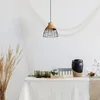 Rattan Pendelleuchte Wohnzimmer Tischleuchte Boho Käfig Produktbild-Vorschau 2