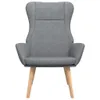 vidaXL Fauteuil relax gris clair Tissu Voir les images du produit 3